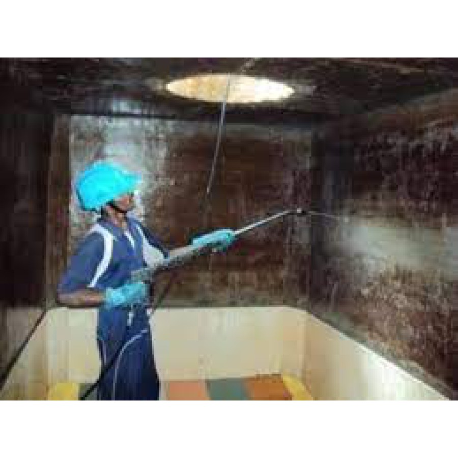   Water tank cleaning underground 